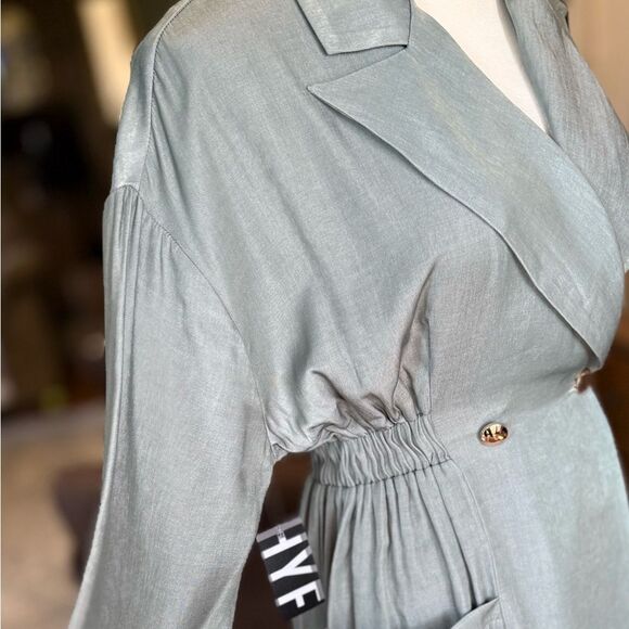 HYFVE Light Olive Double-Breasted Blazer Dress - Picture 5 of 8